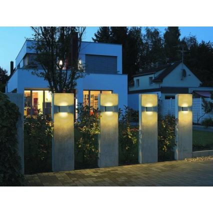 LED2 - LED Outdoor wall light FLAT 2xLED/5W/230V IP65