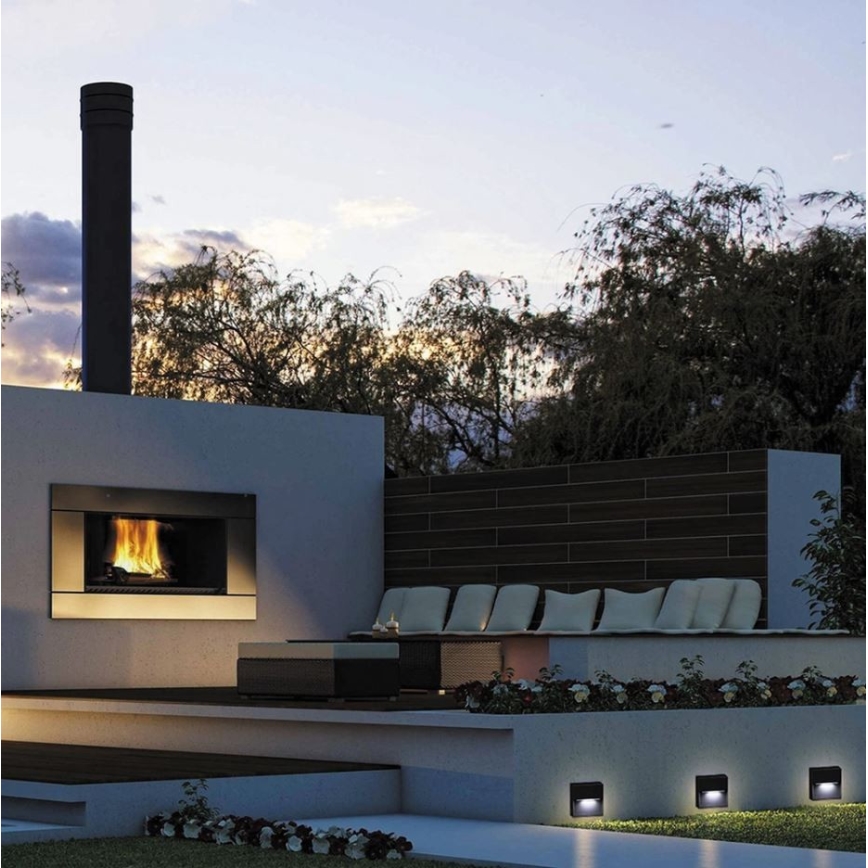 LED2 - LED Outdoor wall light STEP ON LED/3W/230V anthracite IP54