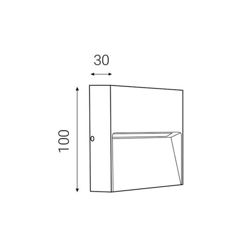 LED2 - LED Outdoor wall light STEP ON LED/3W/230V anthracite IP54