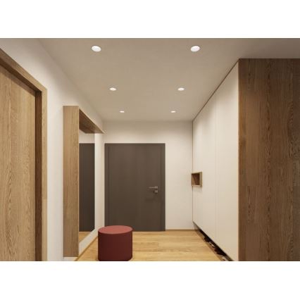 LED2 - LED Recessed spotlight RAY LED/10W/230V white IP44