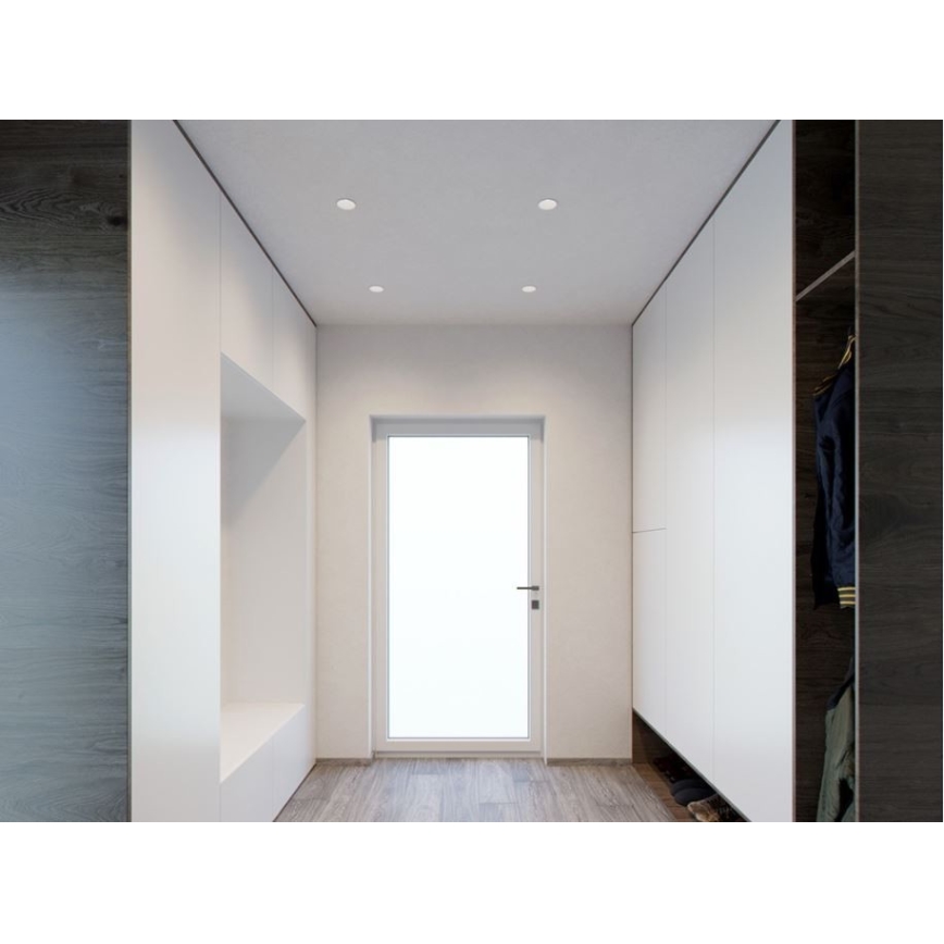 LED2 - LED Recessed spotlight RAY LED/10W/230V white IP44