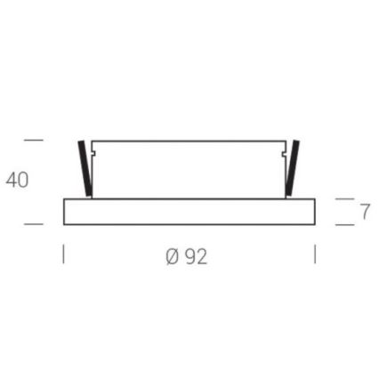 LED2 - LED Recessed spotlight STATIC LED/7W/230V IP44