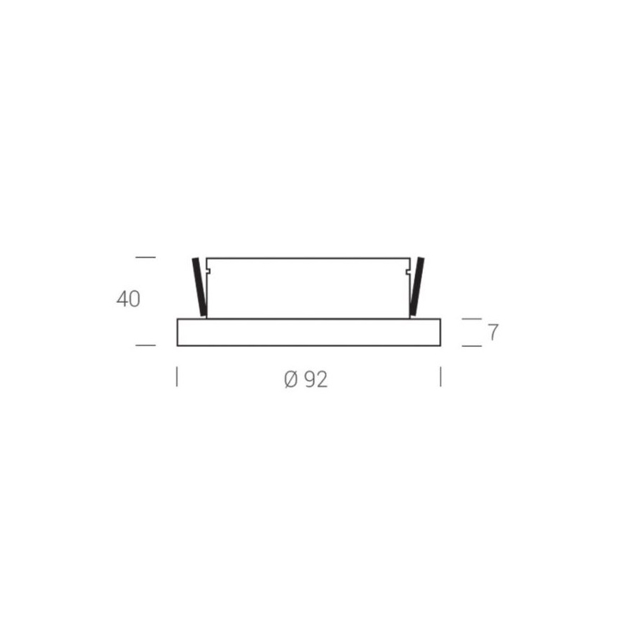 LED2 - LED Recessed spotlight STATIC LED/7W/230V IP44