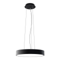 LED2 - MONO SLIM LED pendant light on cable, 30W, 230V, 3000K/4000K, Ø 40 cm, black