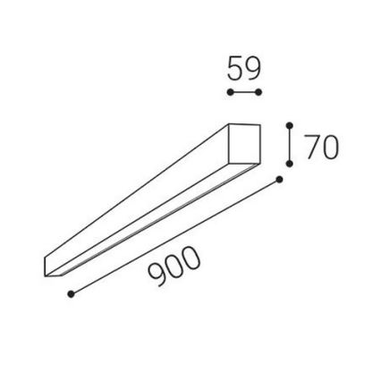 LED2 - NOLI LED Ceiling Light LED/30W/230V 3000/3500/4000K 90 cm White