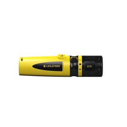 Ledlenser EX7R - Dimmable Rechargeable LED Flashlight, 3250 mAh Battery, IP68, 220 lm, 45 h, Yellow