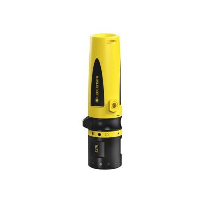 Ledlenser EX7R - Dimmable Rechargeable LED Flashlight, 3250 mAh Battery, IP68, 220 lm, 45 h, Yellow