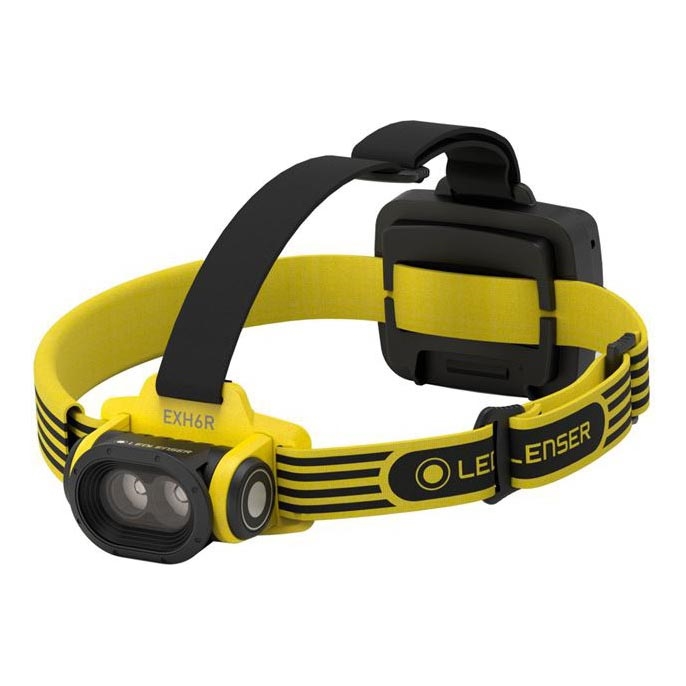 Ledlenser EXH6R - Dimmable Rechargeable LED Headlamp / 1900 mAh / IP68 / 250 lm / 15 h / Yellow
