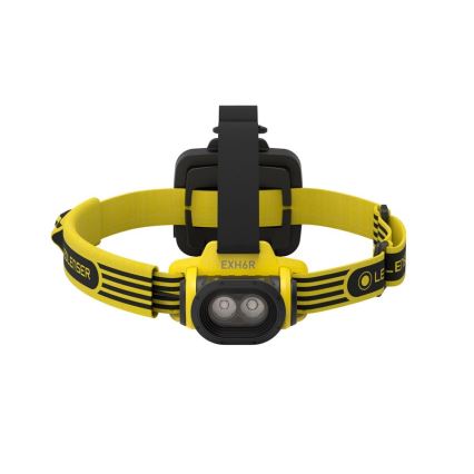 Ledlenser EXH6R - Dimmable Rechargeable LED Headlamp / 1900 mAh / IP68 / 250 lm / 15 h / Yellow