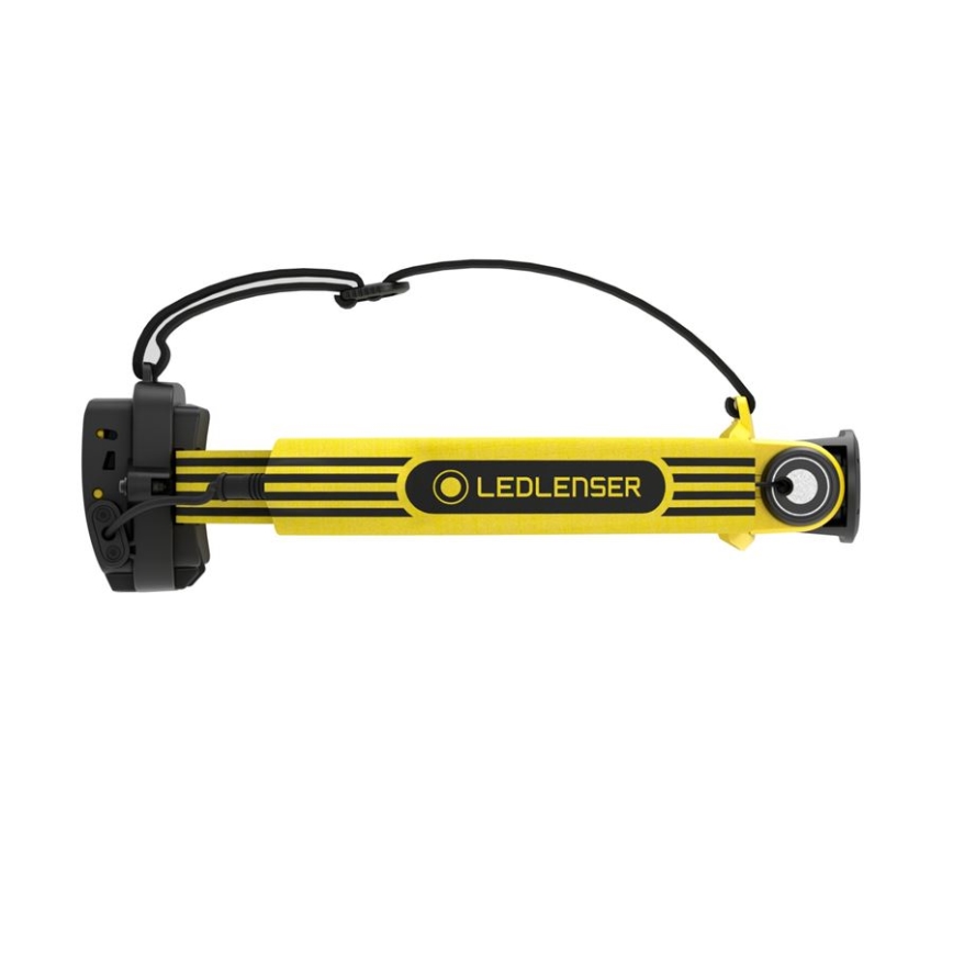 Ledlenser EXH6R - Dimmable Rechargeable LED Headlamp / 1900 mAh / IP68 / 250 lm / 15 h / Yellow