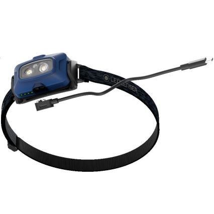 Ledlenser HF4R Core - Dimmable Rechargeable LED Headlamp, LED / 1000 mAh, IP68, 500 lm, 35 h, blue