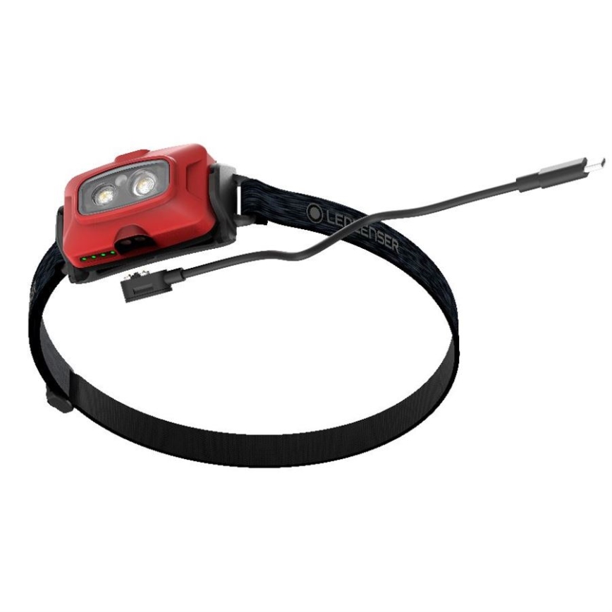 Ledlenser HF4R Core - Dimmable rechargeable LED headlamp LED/1000 mAh IP68 500 lm 35 h red