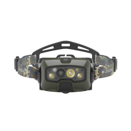 Ledlenser HF8R Core RGB - Dimmable Rechargeable LED Headlamp LED/3700 mAh IP68 1600 lm 90h Green