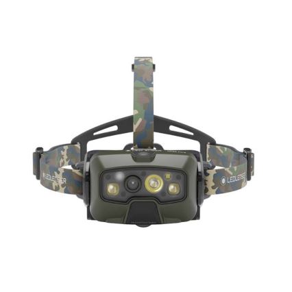 Ledlenser HF8R Core RGB - Dimmable Rechargeable LED Headlamp LED/3700 mAh IP68 1600 lm 90h Green