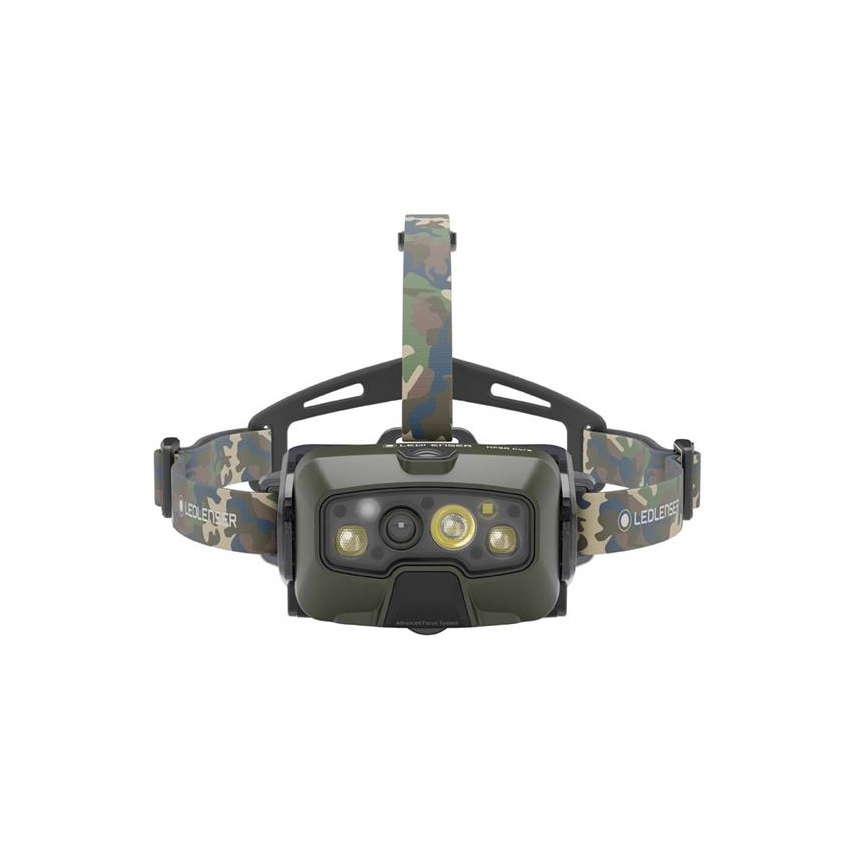Ledlenser HF8R Core RGB - Dimmable Rechargeable LED Headlamp LED/3700 mAh IP68 1600 lm 90h Green