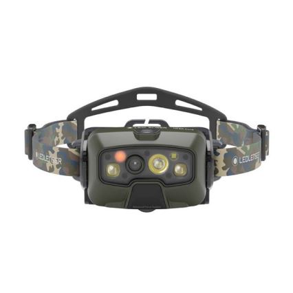 Ledlenser HF8R Core RGB - Dimmable Rechargeable LED Headlamp LED/3700 mAh IP68 1600 lm 90h Green