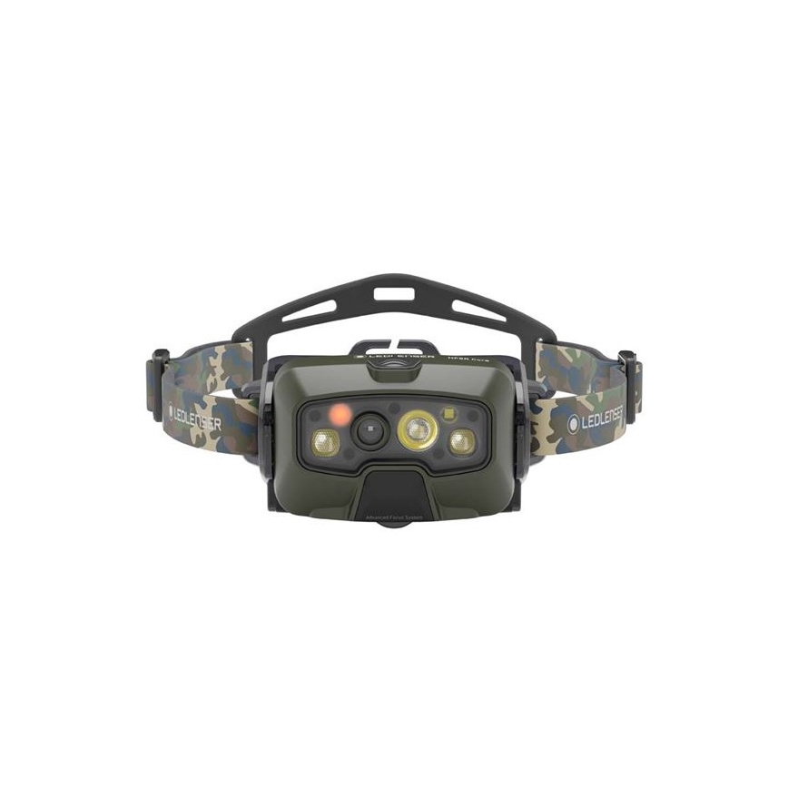 Ledlenser HF8R Core RGB - Dimmable Rechargeable LED Headlamp LED/3700 mAh IP68 1600 lm 90h Green
