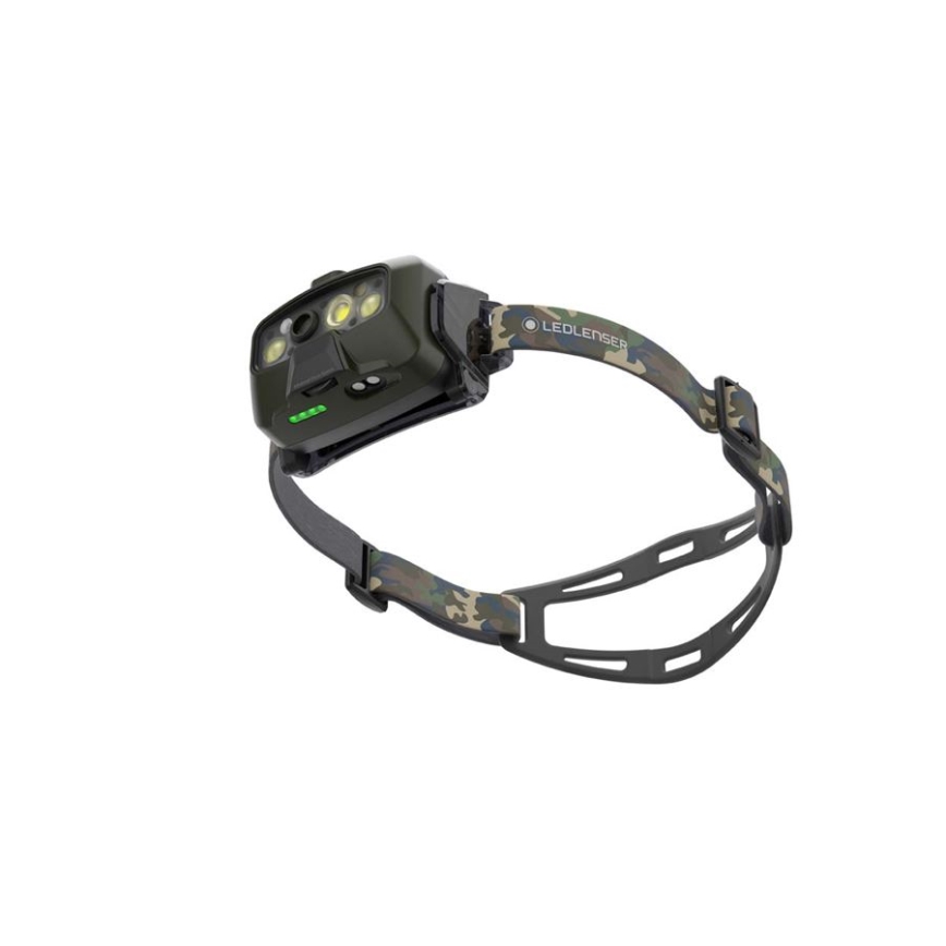 Ledlenser HF8R Core RGB - Dimmable Rechargeable LED Headlamp LED/3700 mAh IP68 1600 lm 90h Green