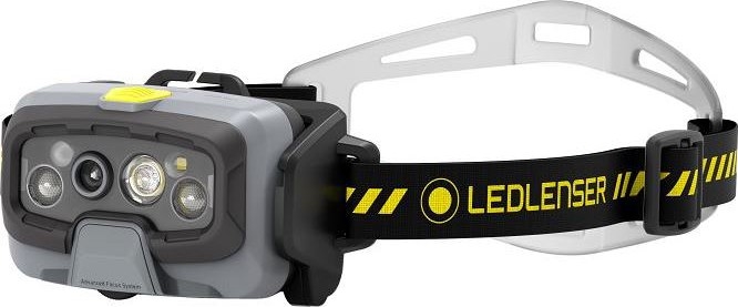 Ledlenser HF8R Work - Dimmable Rechargeable LED Headlamp / 3700 mAh, IP68, 1600 lm, 90 h, Black
