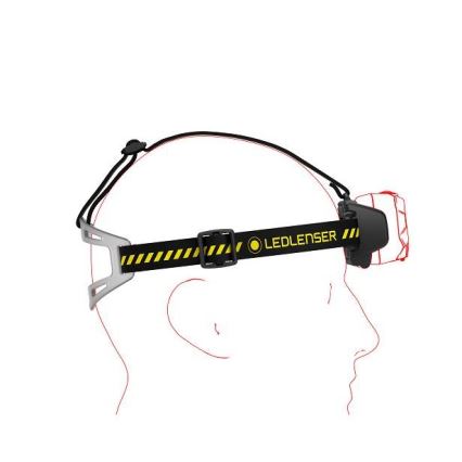 Ledlenser HF8R Work - Dimmable Rechargeable LED Headlamp / 3700 mAh, IP68, 1600 lm, 90 h, Black