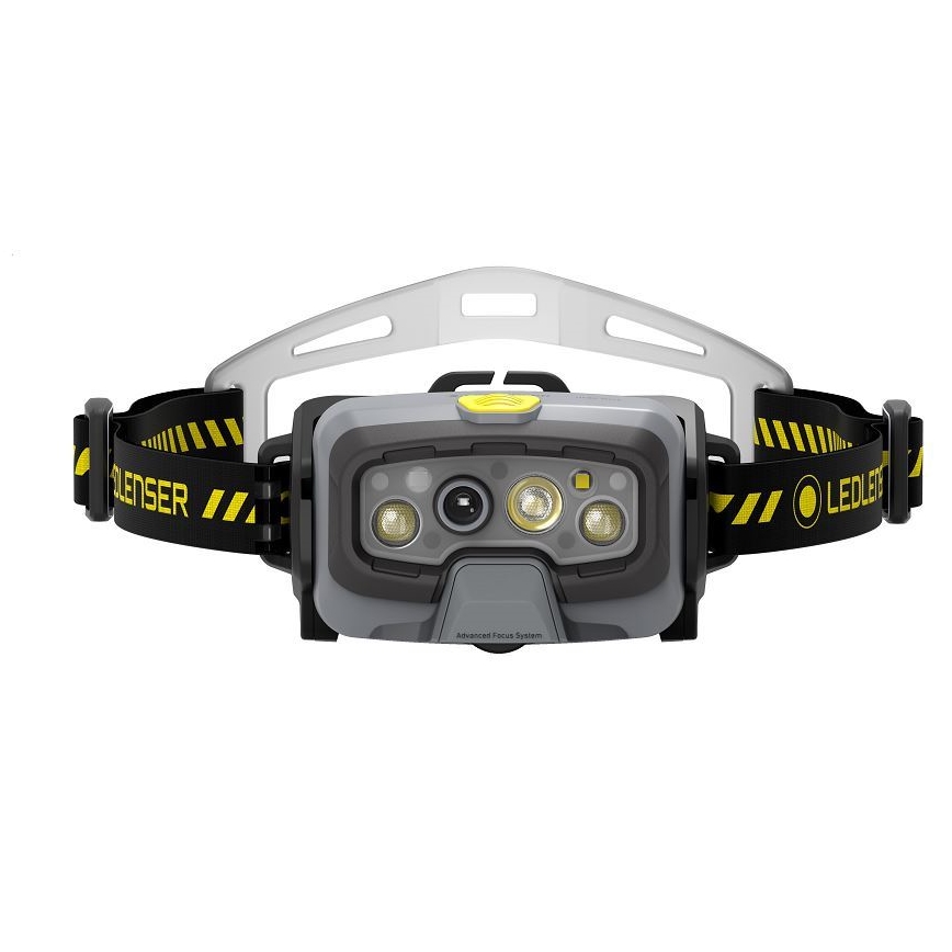Ledlenser HF8R Work - Dimmable Rechargeable LED Headlamp / 3700 mAh, IP68, 1600 lm, 90 h, Black