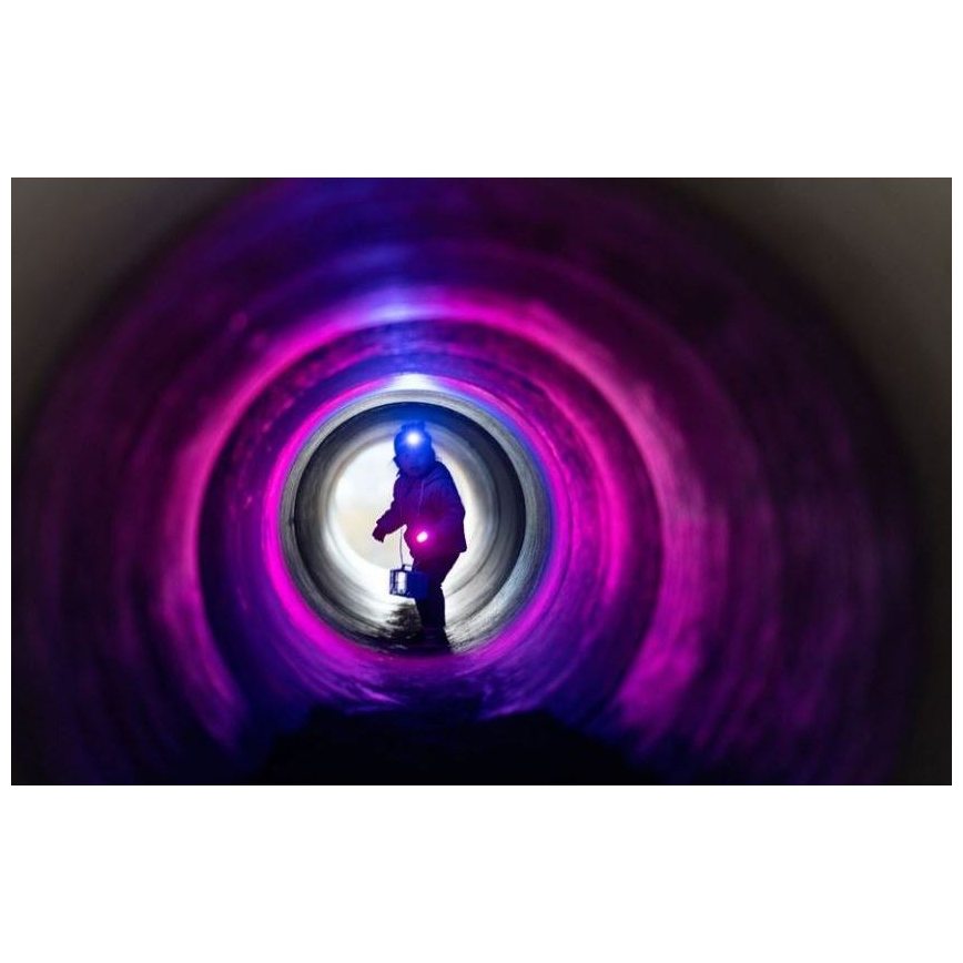 Ledlenser KIDBEAM4 RAINBOW - Dimmable LED Kids' Flashlight LED/2xAAA IP44 Purple
