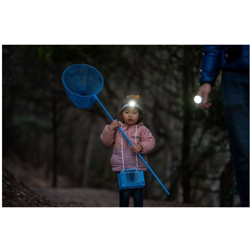 Ledlenser KIDBEAM4 RAINBOW - Dimmable LED Kids' Flashlight LED/2xAAA IP44 Purple