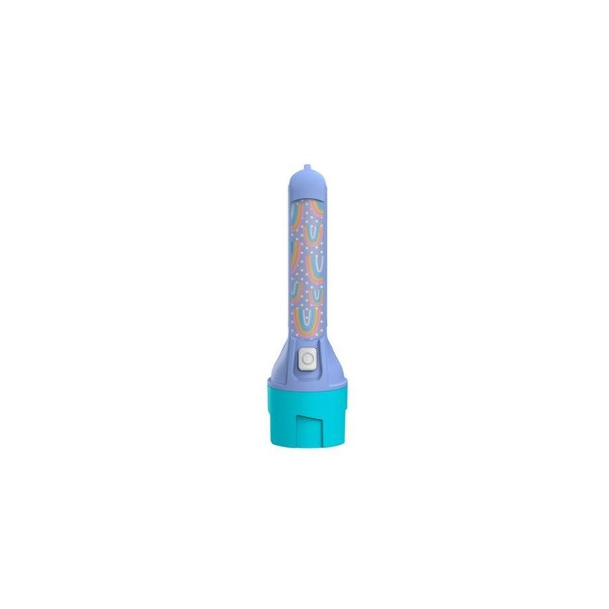 Ledlenser KIDBEAM4 RAINBOW - Dimmable LED Kids' Flashlight LED/2xAAA IP44 Purple