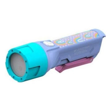Ledlenser KIDBEAM4 RAINBOW - Dimmable LED Kids' Flashlight LED/2xAAA IP44 Purple