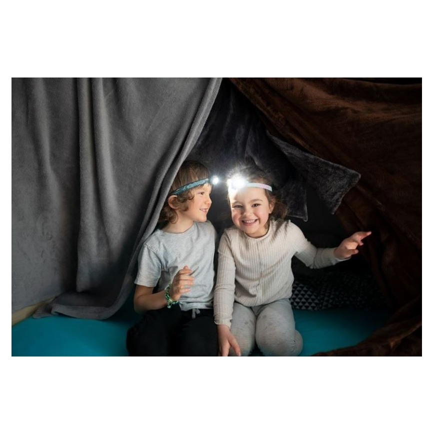 Ledlenser KIDLED2 RAINBOW - Dimmable Kids' LED Headlamp, 1x AAA, IPX4, 40 lm, 20 h, Purple
