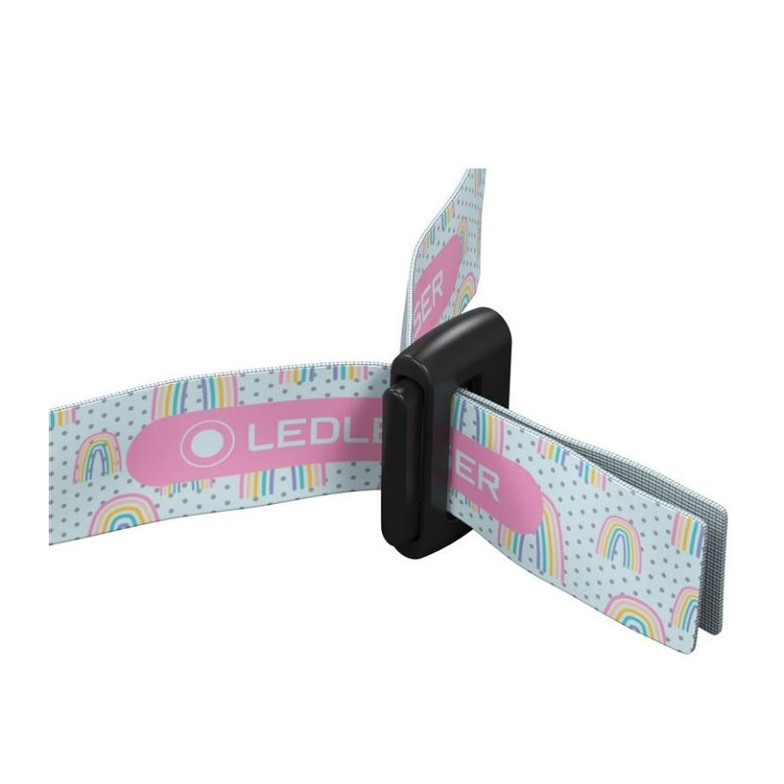 Ledlenser KIDLED2 RAINBOW - Dimmable Kids' LED Headlamp, 1x AAA, IPX4, 40 lm, 20 h, Purple