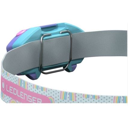 Ledlenser KIDLED2 RAINBOW - Dimmable Kids' LED Headlamp, 1x AAA, IPX4, 40 lm, 20 h, Purple