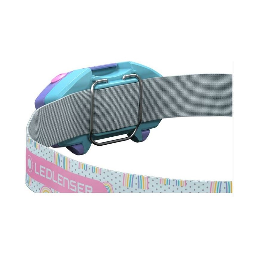 Ledlenser KIDLED2 RAINBOW - Dimmable Kids' LED Headlamp, 1x AAA, IPX4, 40 lm, 20 h, Purple