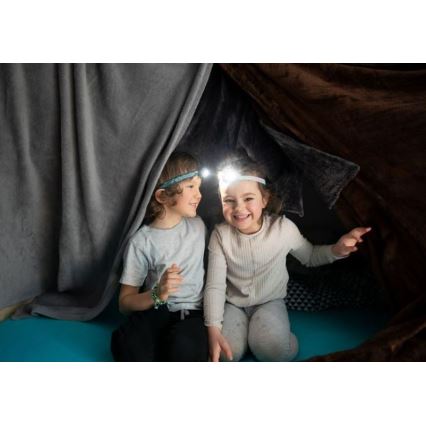Ledlenser KIDLED4R RAINBOW - Dimmable Rechargeable Kids' LED Headlamp LED/280 mAh IPX4 40lm 18 h Purple