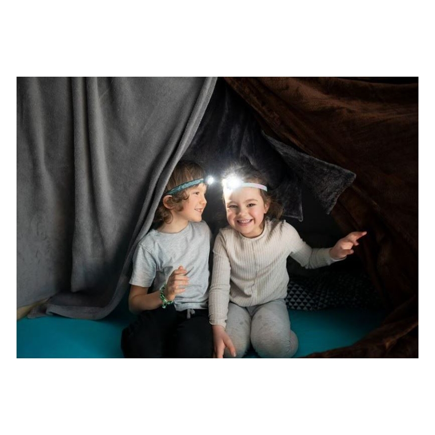 Ledlenser KIDLED4R RAINBOW - Dimmable Rechargeable Kids' LED Headlamp LED/280 mAh IPX4 40lm 18 h Purple
