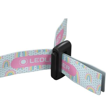 Ledlenser KIDLED4R RAINBOW - Dimmable Rechargeable Kids' LED Headlamp LED/280 mAh IPX4 40lm 18 h Purple
