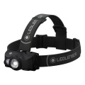 Ledlenser MH8 - Dimmable Rechargeable LED Headlamp LED/2xAA/1550 mAh IP54 600 lm 60 h Black