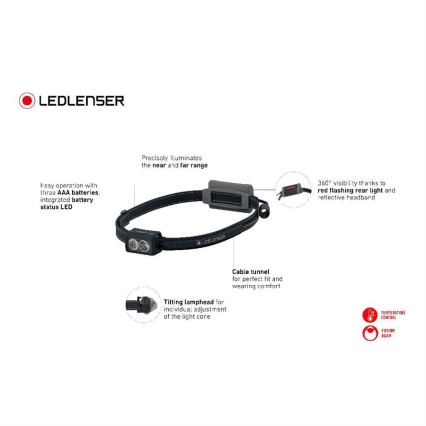 Ledlenser NEO3 - Dimmable LED Headlamp LED/3xAAA IP54 400 lm 20 h Blue