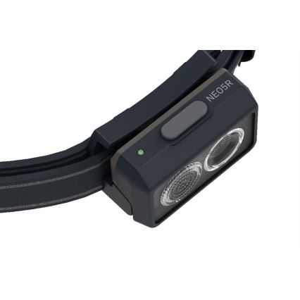 Ledlenser NEO5R - Dimmable Rechargeable LED Headlamp, 1800 mAh, IP54, 600 lm, 35 h, Black