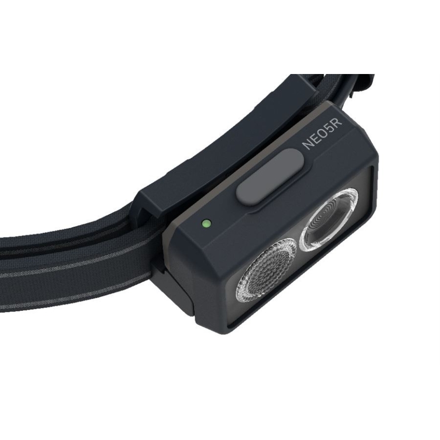 Ledlenser NEO5R - Dimmable Rechargeable LED Headlamp, 1800 mAh, IP54, 600 lm, 35 h, Black