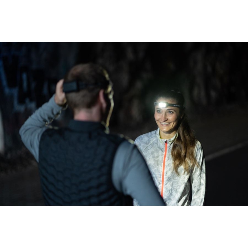 Ledlenser NEO5R - Dimmable Rechargeable LED Headlamp, 1800 mAh, IP54, 600 lm, up to 35 h, Black/White