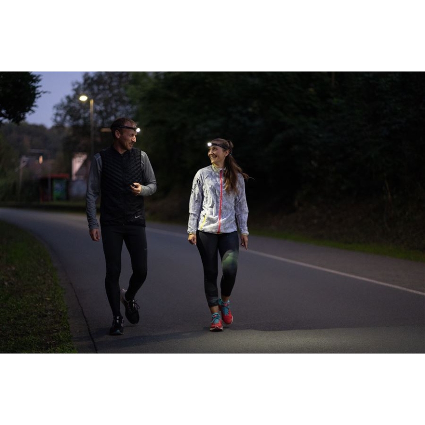 Ledlenser NEO5R - Dimmable Rechargeable LED Headlamp, 1800 mAh, IP54, 600 lm, up to 35 h, Black/White