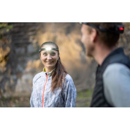 Ledlenser NEO5R - Dimmable Rechargeable LED Headlamp, 1800 mAh, IP54, 600 lm, up to 35 h, Black/White