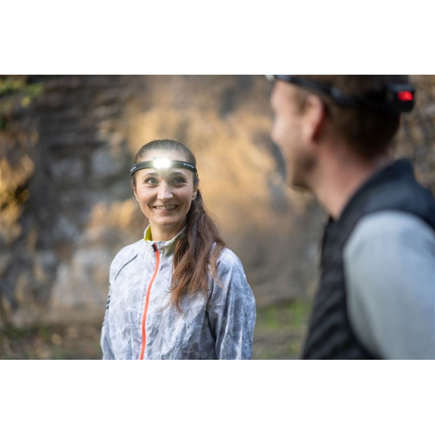 Ledlenser NEO5R - Dimmable Rechargeable LED Headlamp, 1800 mAh, IP54, 600 lm, up to 35 h, Black/White
