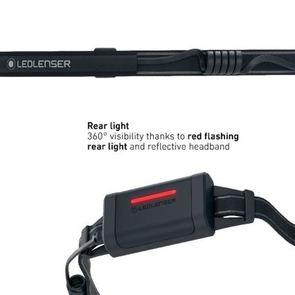 Ledlenser NEO5R - Dimmable Rechargeable LED Headlamp, 1800 mAh, IP54, 600 lm, up to 35 h, Black/White