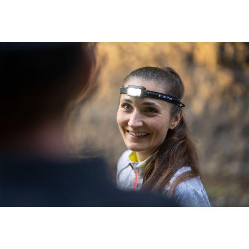Ledlenser NEO5R - Dimmable Rechargeable LED Headlamp, 1800 mAh, IP54, 600 lm, 35 h, Blue