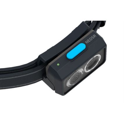 Ledlenser NEO5R - Dimmable Rechargeable LED Headlamp, 1800 mAh, IP54, 600 lm, 35 h, Blue