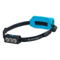 Ledlenser NEO9R - Dimmable Rechargeable LED Headlamp, 5000 mAh, IP54, 1200 lm, 120 h, Black/Blue