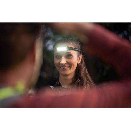 Ledlenser NEO9R - Dimmable Rechargeable LED Headlamp, 5000 mAh, IP54, 1200 lm, 120 h, Black/Blue
