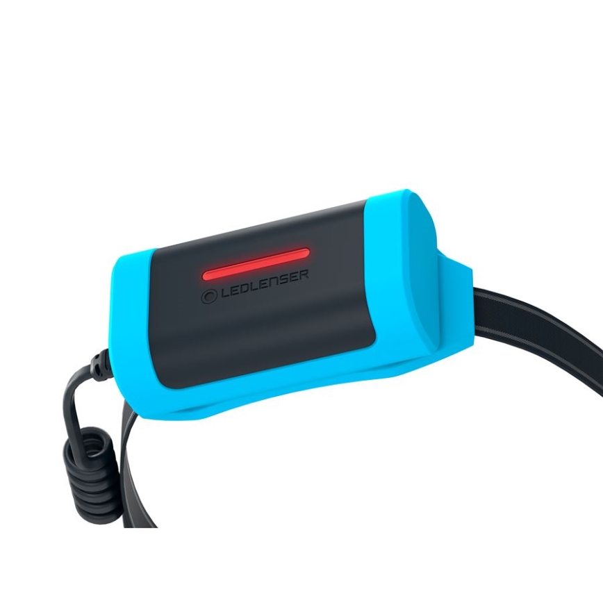 Ledlenser NEO9R - Dimmable Rechargeable LED Headlamp, 5000 mAh, IP54, 1200 lm, 120 h, Black/Blue